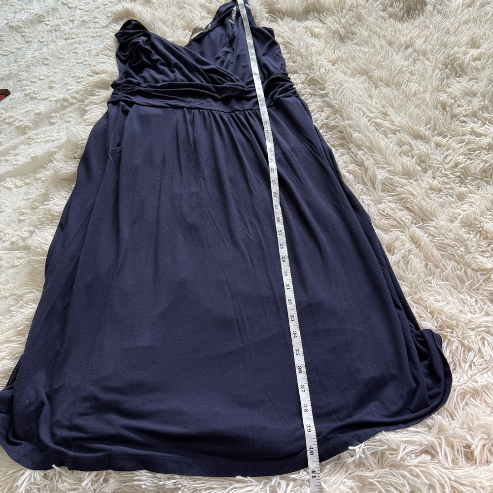 Boden Blue Jersey Stretch Dress Size 10 Long - Picture 10 of 10